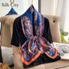 High-quality Luxurious Silk Scarves Headband Scarfs Neck Scarf For Women Chain Silk Scarf Women's Decorative Shawl