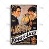 MISES JAZZ Металлический постер Винтажная металлическая жестяная табличка Декоративная тарелка Металлическая вывеска Музыкальная металлическая табличка Домашний бар Студия Индустриальный декор