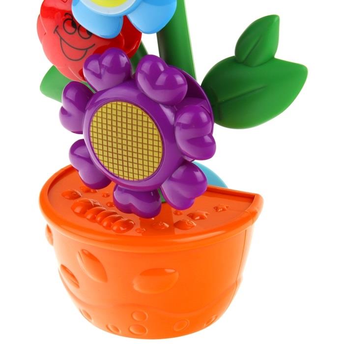 Bath Toy Flower for Bathtub Water Watering Can Multicolor with Suction Cup