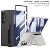 Ультратонкий кожаный чехол для телефона Samsung Z Fold7 с держателем для карт и подставкой
