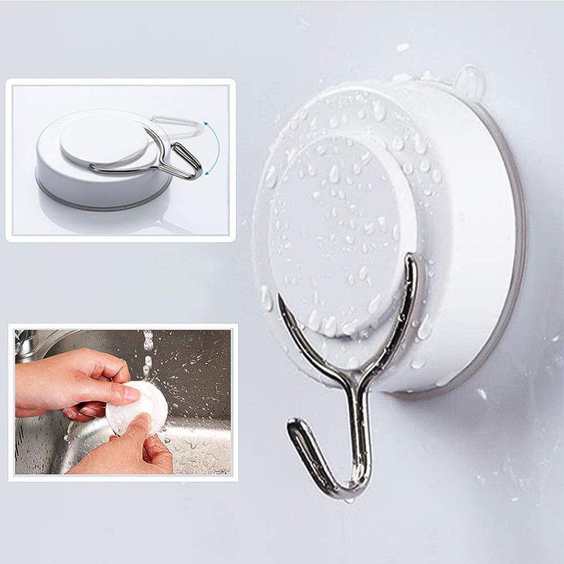 Strong Self Adhesive Door Wall Hangers, Suction Hooks, Heavy Load Rack, Cup Sucker for Kitchen, Bathroom, New, 1Pc