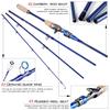 Fishing Rod 2.1m 4 Sections Casting/Spinning Fishing Rod  Carbon Fiber Portable Sea Water Fishing