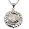 And Me Jewelry Платиновое ожерелье с подвеской в виде лошади Тувалу в форме витой монеты [You Box] PT999.5 1/25 унции [в подарочной упаковке]