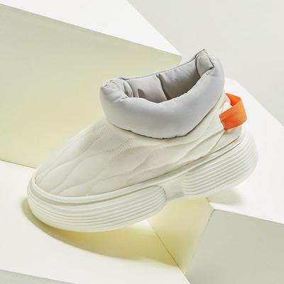 Женские зимние хлопковые ботинки на толстой подошве, плюшевая подкладка, сохраняют тепло, ветронепроницаемые, нескользящая платформа, женские зимние ботинки