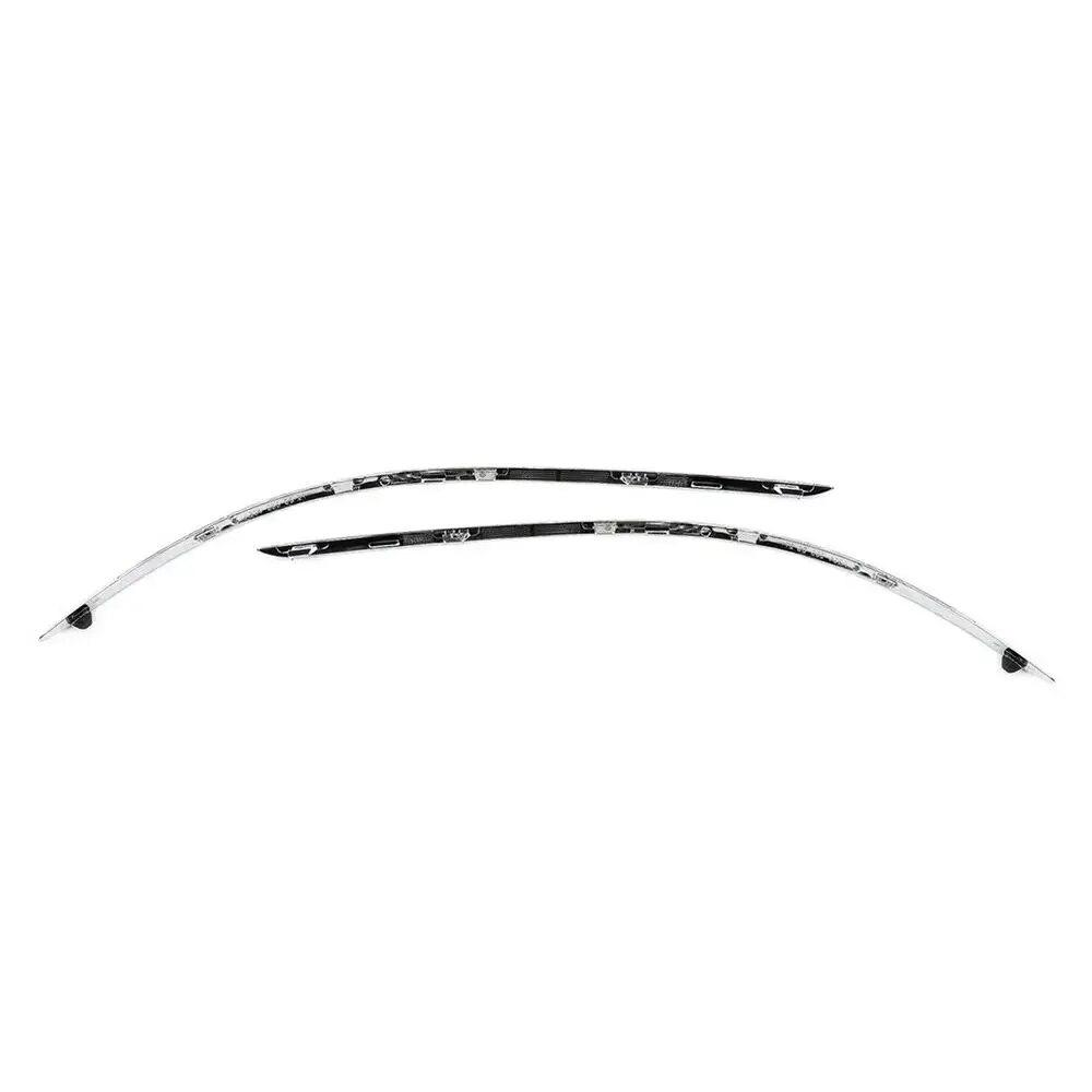 Хромированная накладка на передний бампер автомобиля для Mercedes-Benz W204 C300 C350 2008 2009 2010 2011 2048850821 2048850721 Накладка на бампер