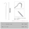 Boundless Voyage Titanium Set of for and Hard Tent and Tarp Outdoor Pitching Storage Bag Included of Ti4003P Pegs, Solid, Lightweight, 16.5cm, 8/12,