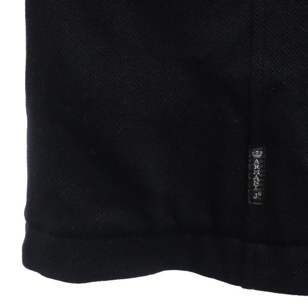 Armani Jeans Сделано в Италии Шерстяное пальто Честерфилд USA8 черное Женское Б/У