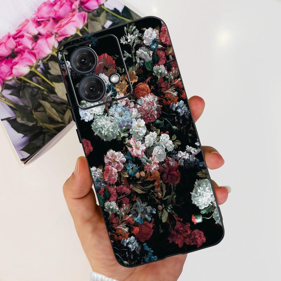 For Motorola Moto G84 G54 5G Case Fashion Flower Butterfly Shockproof Silicone Soft Slim Back Cover For Motorola Moto G14 Bumper