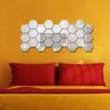 3D Mirror Hexagon Wall Sticker Waterproof and Removable Wall Sticker Decal Suitable for Television Setting Wall