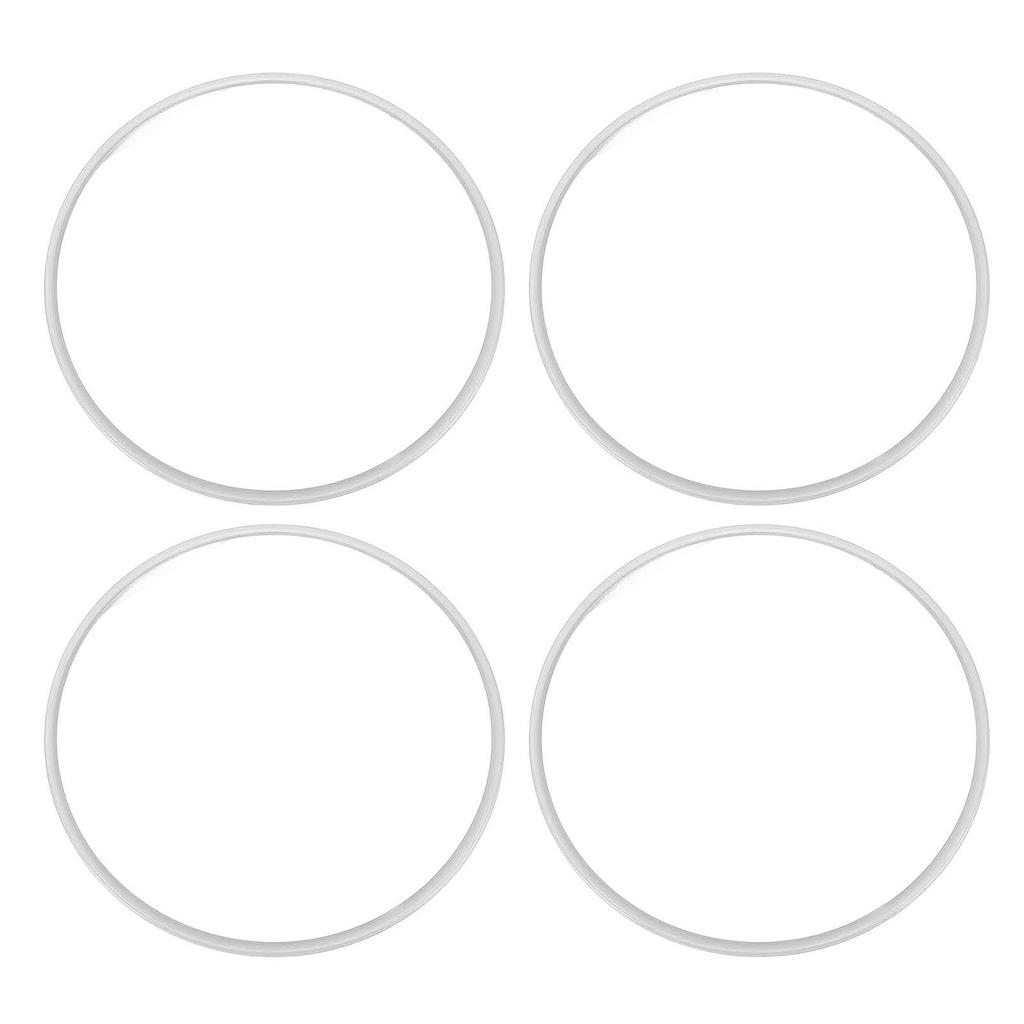 4 шт. 16-дюймовое защитное кольцо для обода колеса, самоклеящаяся накладка для защиты обода колеса от царапин, для плоского края обода автомобиля, белое