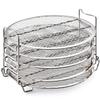 5 Tier Air Fryer Rack Compatible for Ninja Foodi Stackable Dehydrator Racks Food Grade Stainless