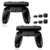 CloudValley Controller Grips for Nintendo Switch Removable Support Holder Controller Handle Black 2-Pack Joy-Cons, Wear-Resistant Case,