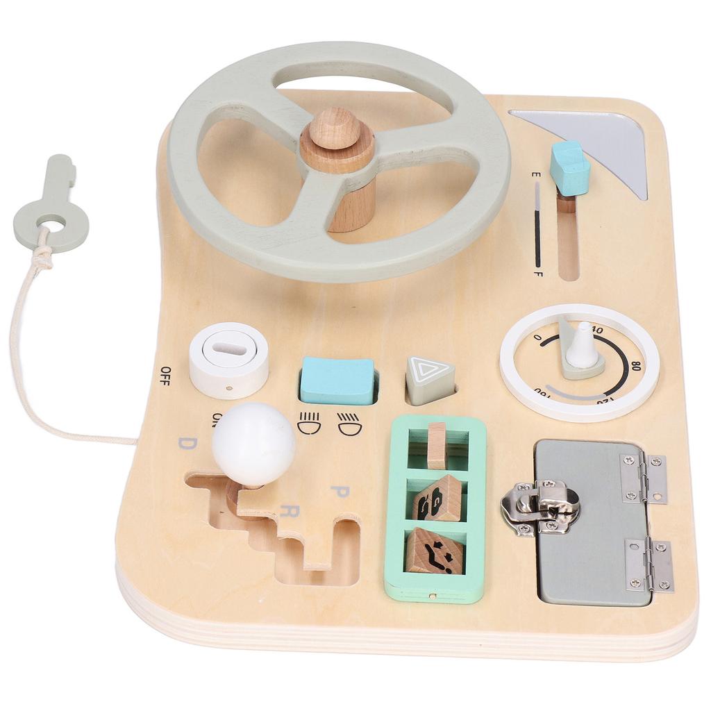 Монтессори-руль, игрушка для имитации вождения, цветная деревянная игрушка, раннее развитие