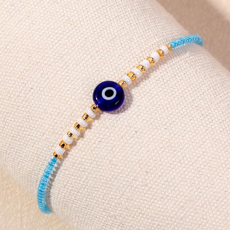 Браслет из бусин «Глаз дьявола» ручной работы с дизайном стеклянной ниши