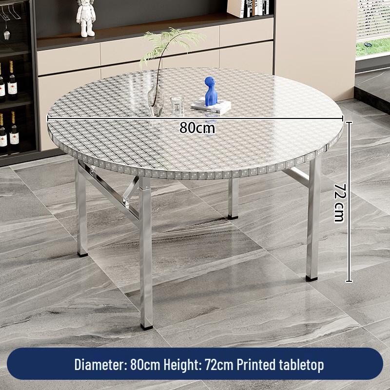 ZISIZ Stainless Steel Portable Folding Table