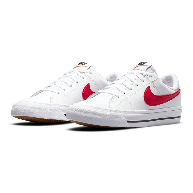 Nike Court Legacy 'White University Red' GS DA5380-105
