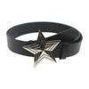 Waist Belt Adjustable Waistband Pentagram Star Belt Star Buckle Belt PU Leather Belt Waist Belt