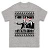 Funny Christmas Fiction T Shirt Ugly Xmas Tee Shirt Parody Santa Hat Meme Top