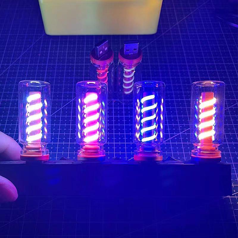 1 шт., ручная работа, сделай сам, кемпинговый светильник, светодиодная гибкая ретро-лампа USB для ежедневного освещения, лампа с пузырьковой атмосферой