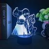 Аниме 3d лампа Mob Psycho 100 для декора спальни 3D ночник детский подарок на день рождения манга комната стол светодиодный светильник Mobu Saiko Hyaku
