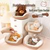 Calico Cat Lamb Nap Nest Plush Toy - Cute and Healing Desk Companion Doll