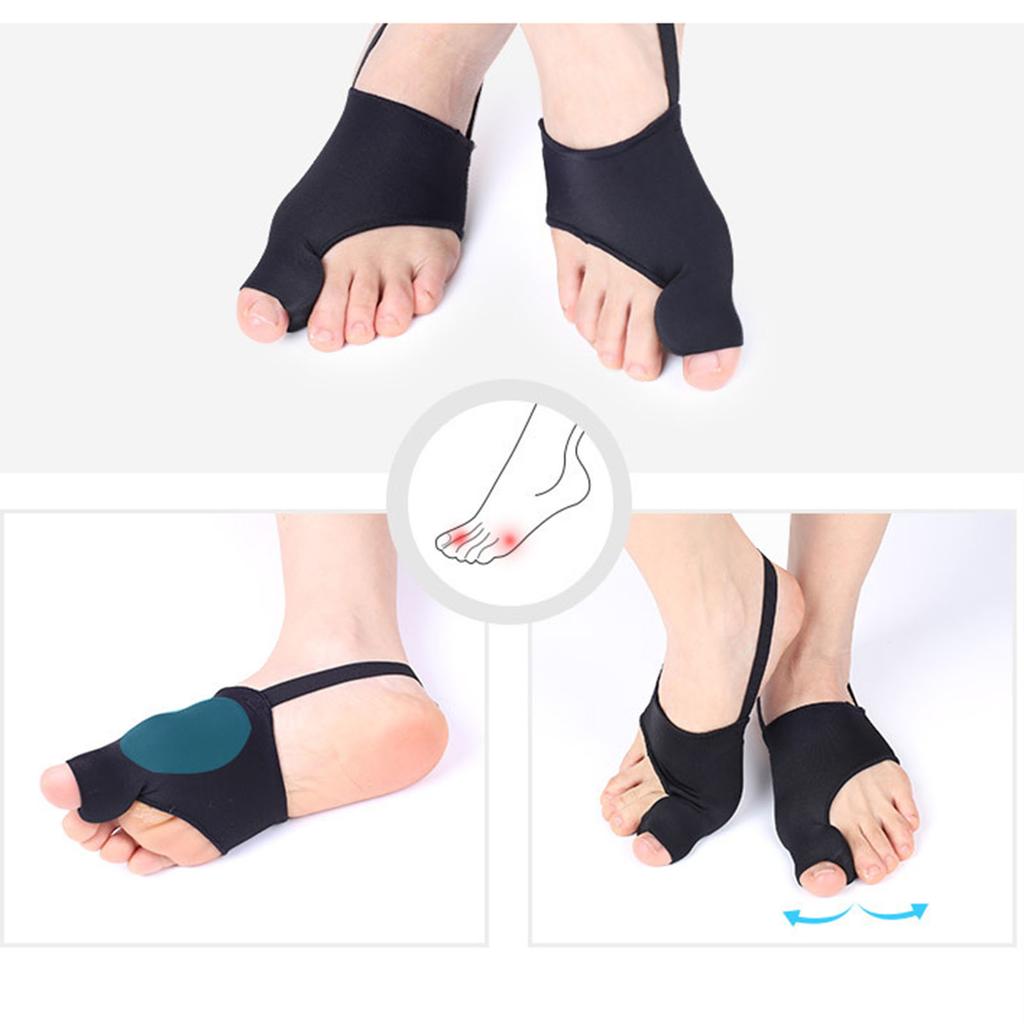 1 пара Разделитель пальцев ног Корректор Hallux Valgus Косточки на ноге Ортопедические изделия Шина для косточки большого пальца ноги Снятие боли Корректирующий носок Выпрямитель