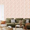 Hearts Wallpaper White, Cream and Peach 50x1000