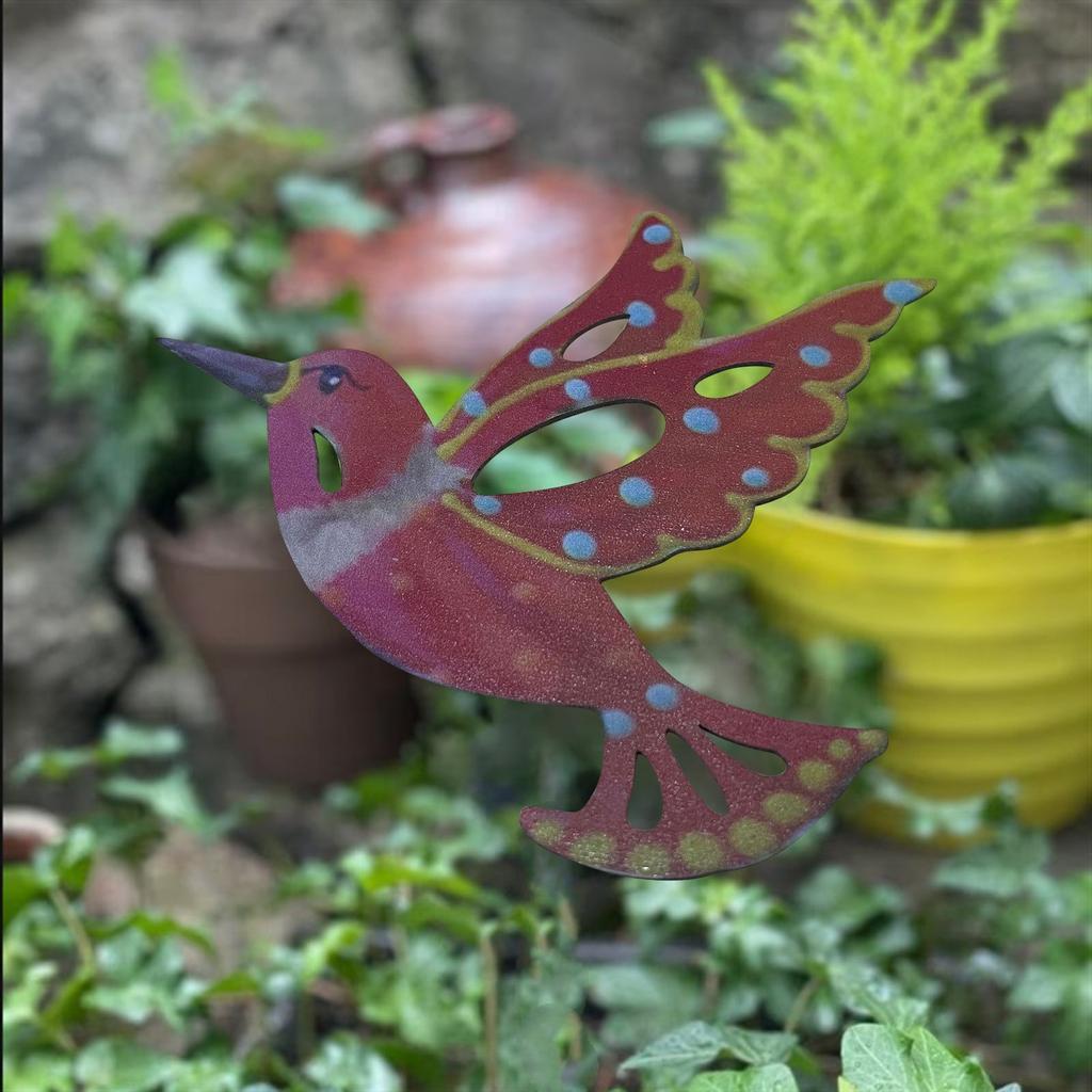 Цветная птица, Стена, Настенный декор, 3D-скульптура птицы, Сад, Цветной декор для дома, двора, помещений и улицы