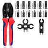 Solar Crimping Tool Kit High Efficiency Portable PV Cable Crimp Pliers Connectors Wrench Set Pocket