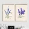 Скандинавская лавандовая картина на холсте, английская комбинация, декоративная модульная Настенная картина для гостиной, домашний декор, постер HD2773