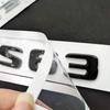 cxjva7 3D ABS Chrome S 63 Logo S63 Emblem Letters Sticker Car Trunk Badge Decal For S63 C217 Accessories