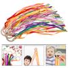 Montessori Sensory Ribbon Ring Bpa-Free Non-Toxic Colour Recognition Development Sensory Toy Suitable For Newborns And Up