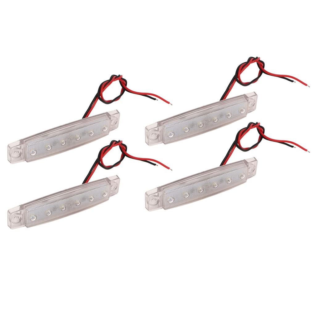 4PCS Side Marker Light PC LED Bright Light Waterproof Rust Proof Side Lights for Ships Yachts