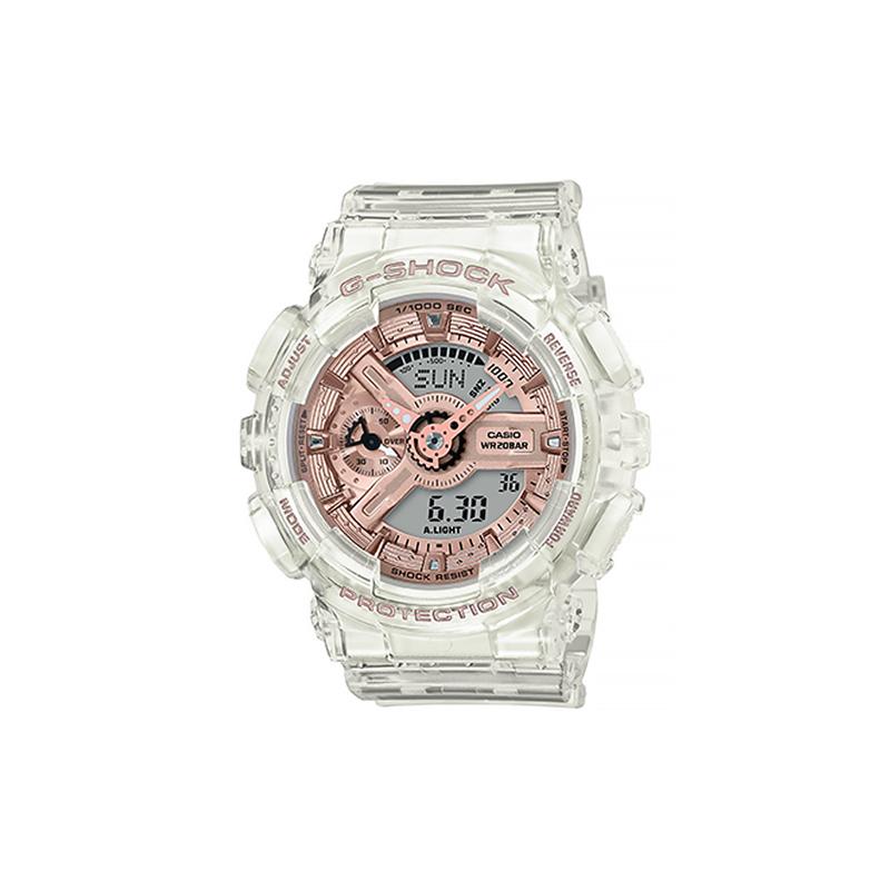 Casio G-SHOCK Contrast Color Street Transparent Jelly Waterproof Shockproof Antimagnetic Movement Quartz Movement Resin Strap Japanese GMA-S110SR-7APR
