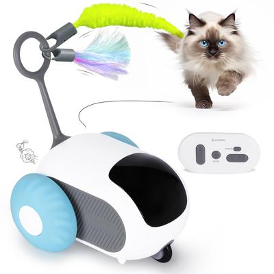 Домашние игрушки для кошек, интеллектуальные интерактивные игрушки для кошек с регулируемой скоростью, пульты дистанционного управления и автоматические спортивные игрушки для кошек с USB-аккумулятором для скучающих домашних котят