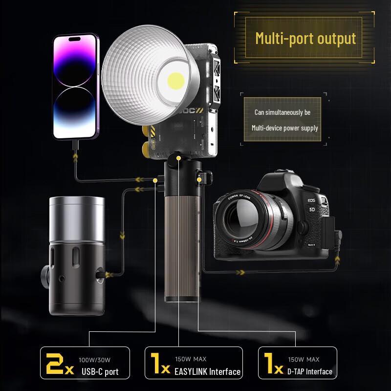 Sidande 72Wh PRO Charging Grip for Studio Lights