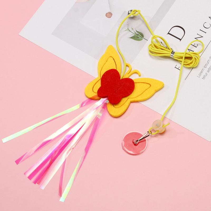 Cat Plush Teaser Stick Hanging Door Interactive Play Chase Exercise Toys Pet Supplies For Indoor