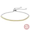 S925 Sterling Silver Zirconia Adjustable Tennis Chain