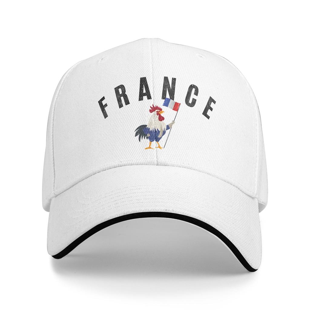 Spring French Rooster France Flag Baseball Cap Kpop Rock Trendy Print Sun Trucker Hat FeUnisex Unisex SunProof Baseball Caps