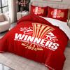 Olympiacos 3Pcs Bedding Set Duvet Cover With Two Pillowcases For Bedroom Home Decoration