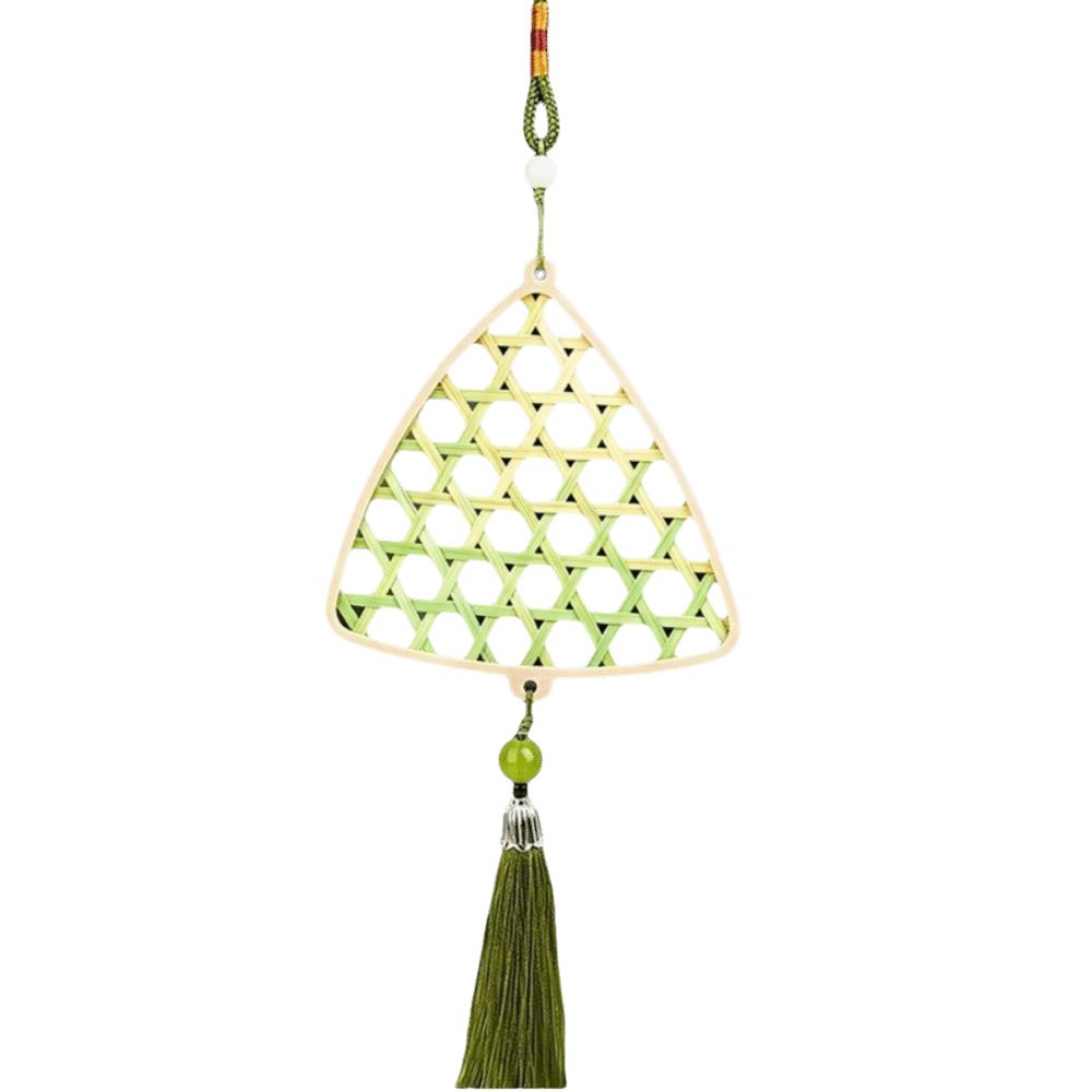 Zongzi Bamboo Pendant Material Kit Handmade Wind Chime Kit  Courtyard Decor