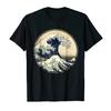 Japanese Kanagawa Great Wave T-shirt Men Women Tees Men Cottno Streetwear Heavyweight Fashion Round Manga Vintage Anime Clothes