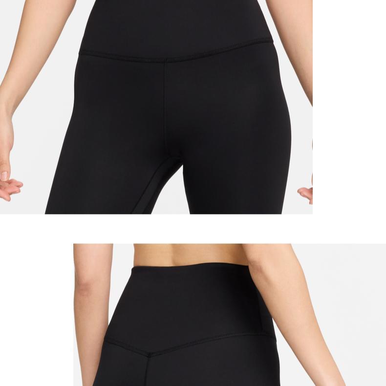 Nike Женские облегающие спортивные брюки Therma-Fit One Solid с высокой талией и девятью точками, черные FB8613-010