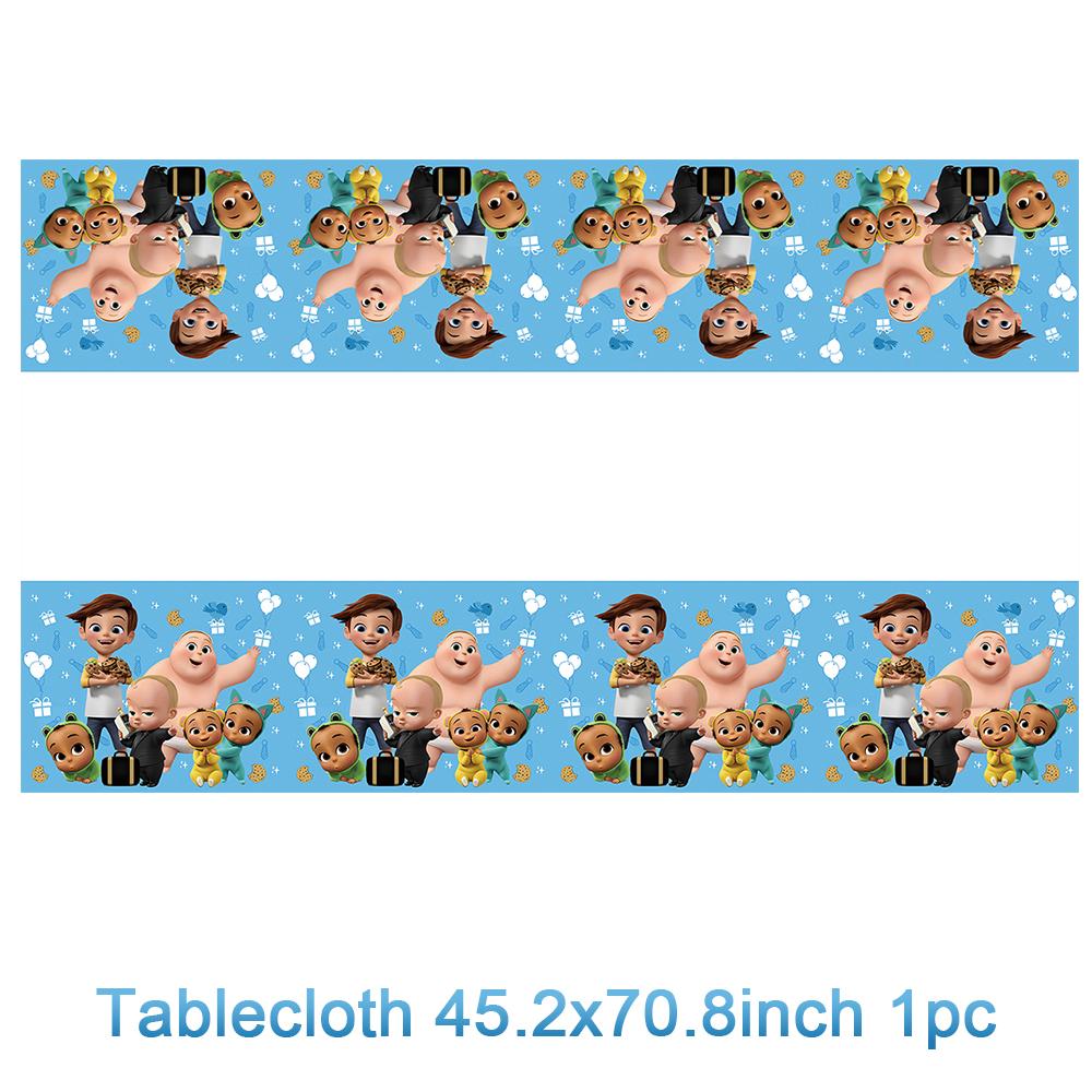 Bossed Baby Theme Birthday Party Decoration Newborn 1St Tableware Set Plate Cup Balloons For Kids Baby Shower Party Faovrs Gifts