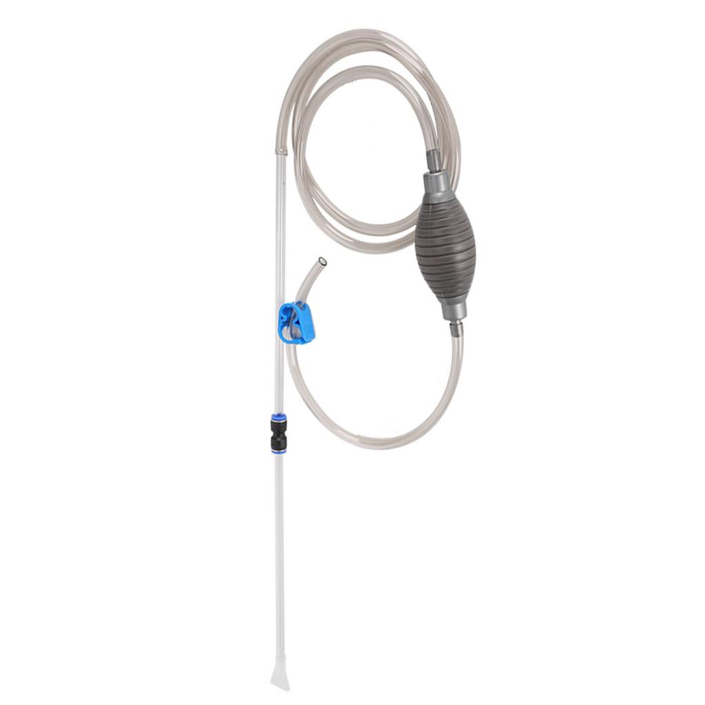 Water Changer Pipe for Fish Tank Pumping Siphon Sand Cleaning Suction Aquarium TubeShort Type