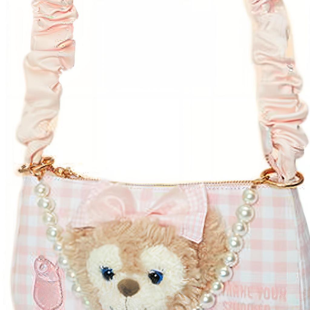 New Disney Cotton Shoulder Bag, Portable Crossbody Bag Women's Pink 400060319140