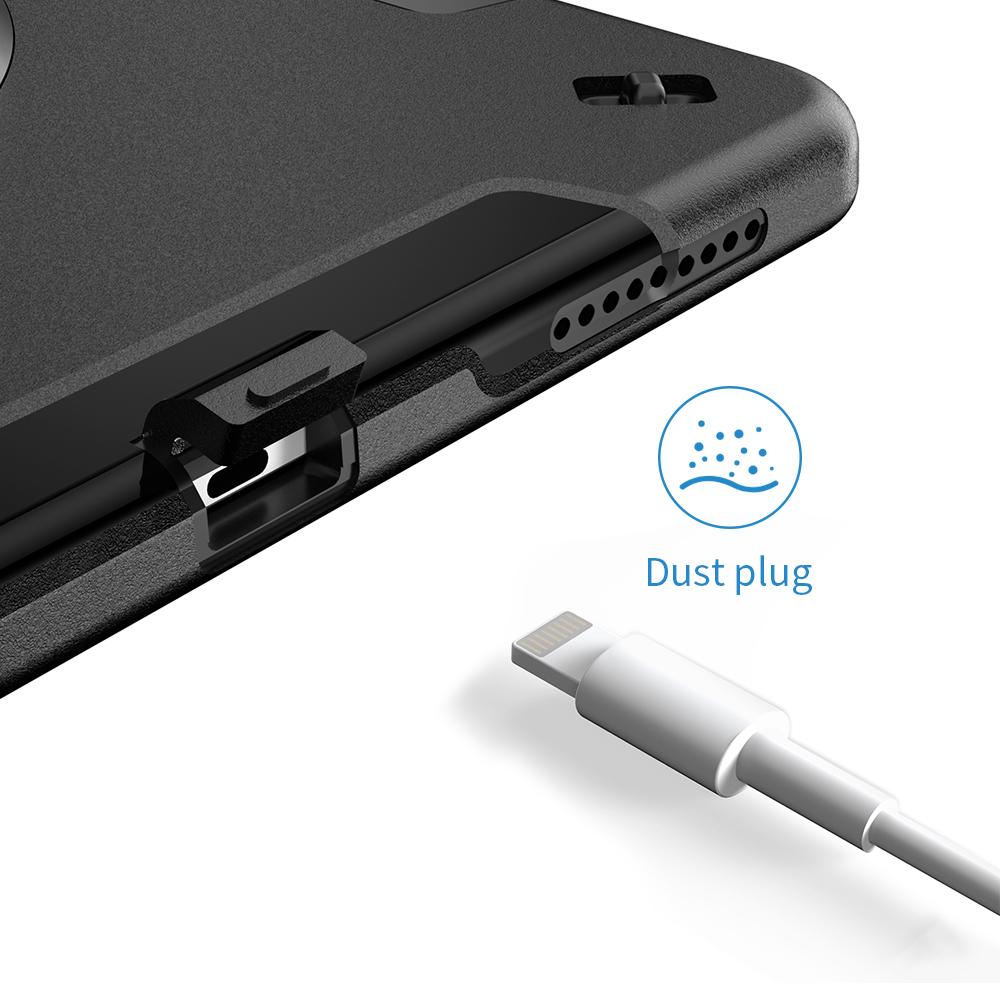 Чехол-подставка для iPad Air 13 (2025)/(2024)/Про 12.9 (2022)/(2021)/(2020)/(2018) Чехол для планшета из ПК+ТПУ с ПЭТ-пленкой/ремнем