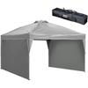 Брезентовая палатка ENDLESS BASE 3 м x 3 м с 2-сторонним водонепроницаемым УФ-фильтром для хранения на открытом воздухе, цвет пепельно-серый 19000052 Легко собирается одним касанием! ] листы, устойчивые,