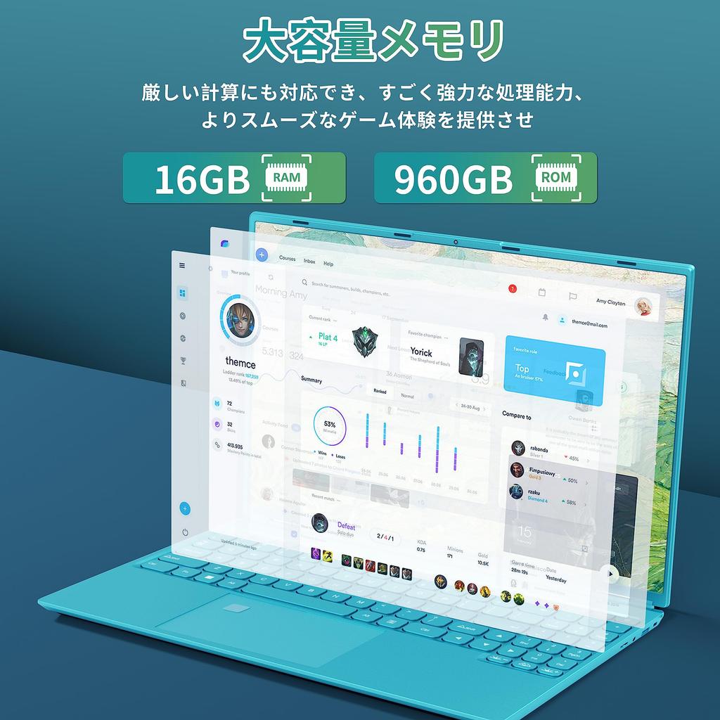 Большой экран ноутбука 11 установлен MS Office 2019 ПК ноутбук Intel Celeron N5095 Процессор для ЖК-дисплея IPS разрешение Память DDR4 16 ГБ SSD 960 ГБ Отпечаток пальца