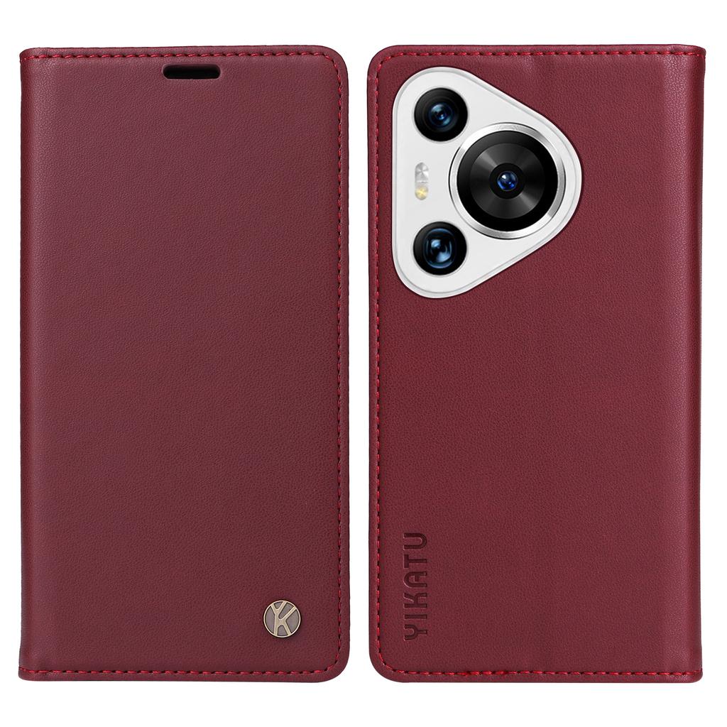 YIKATU YK-001 For Huawei Pura 70 Pro/Pura 70 Pro+ Case Wallet Flip Leather Phone Cover Hidden Magnetic